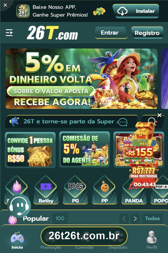 Tela real do App Oficial 26T